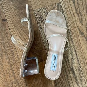 Steve Madden Clear Heels